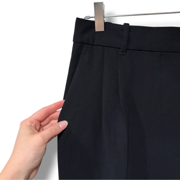 Aritzia The Effortless Pant Black Dress Trousers Size 12 - Picture 3 of 6